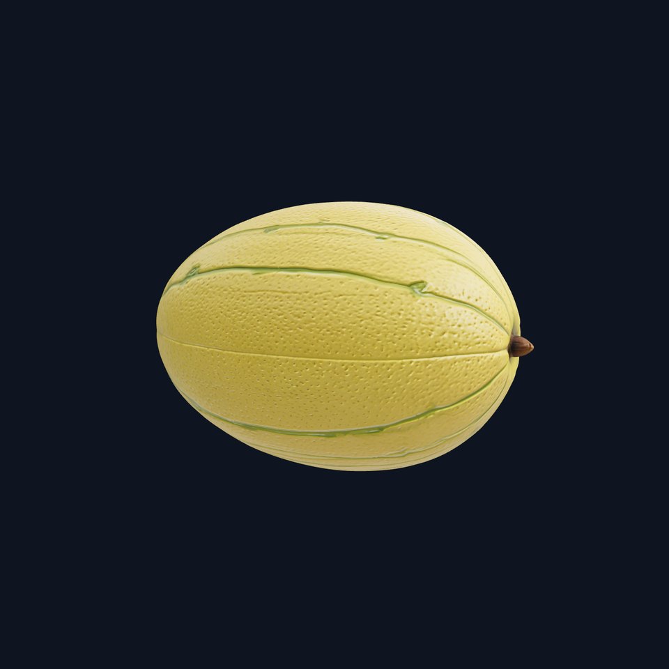 Smooth Melon with Detailed Texture model pack